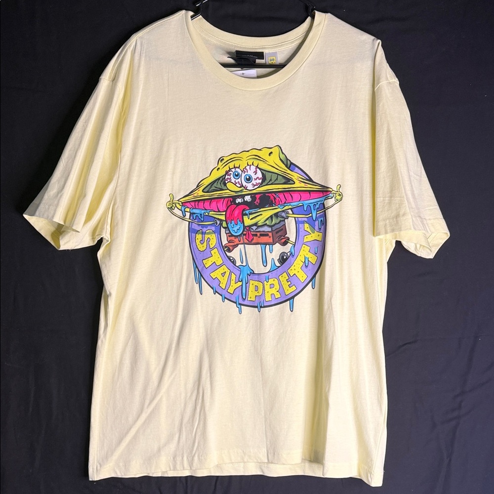 H&M Stay Pretty Graphic Tee - Cream